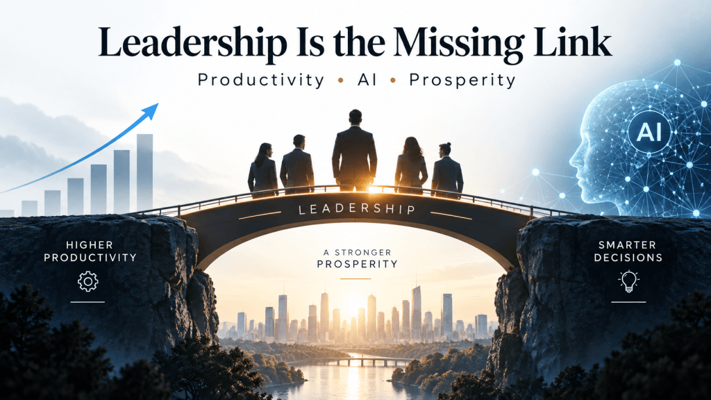 Productivity, AI and Prosperity – Why Leadership Is the Missing&nbsp;Link